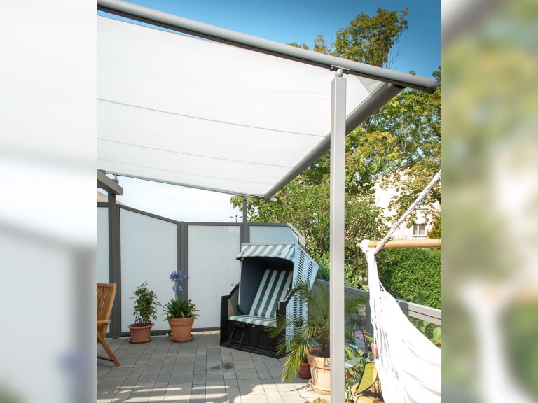 Markisen:Markilux, Pergola, Gelenkarmmarkisen, Kassettenmarkisen, Markisentuch, MX 3,  - Sonnenschutz:Textiler Sonnenschutz, Sonnenschutz - ein Produkt der Altermann GmbH, Halle (Saale)
