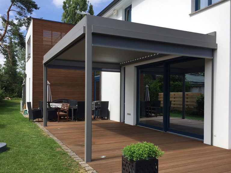 Lamellendächer:Renson, Camargue, Algarve, Lammellendächer, Lattendächer, Drehlamellen, Sky - Terrassendächer:Glasdächer, Terrassendächer, Renson, Sonnenschutz - ein Produkt der Altermann GmbH, Halle (Saale)