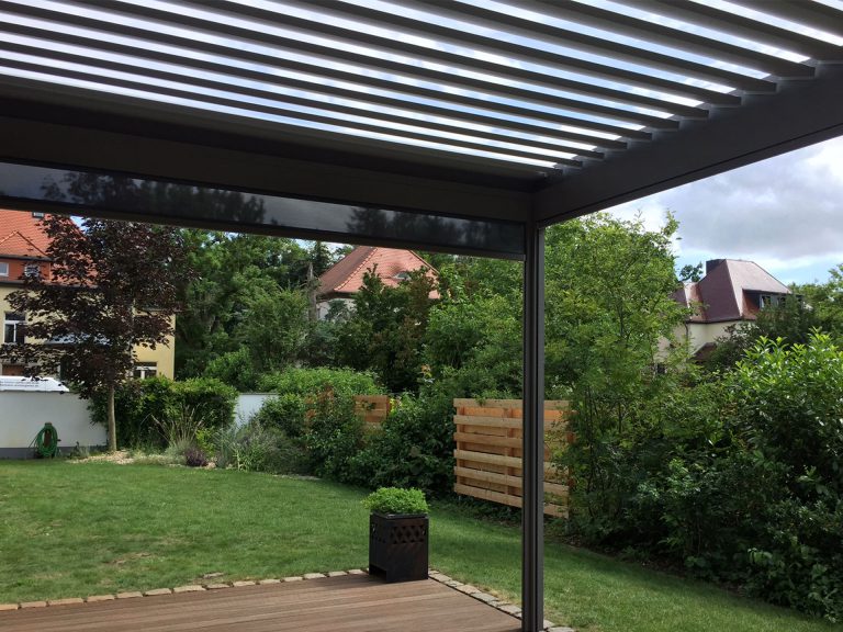 Lamellendächer:Renson, Camargue, Algarve, Lammellendächer, Lattendächer, Drehlamellen, Sky - Terrassendächer:Glasdächer, Terrassendächer, Renson, Sonnenschutz - ein Produkt der Altermann GmbH, Halle (Saale)