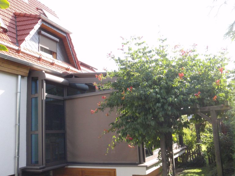 Sonnenschutz:Textiler Sonnenschutz, Sonnenschutz - Sommergärten/Wintergärten:Wintergärten, TS Aluminium, eigene Herstellung,  - ein Produkt der Altermann GmbH, Halle (Saale)