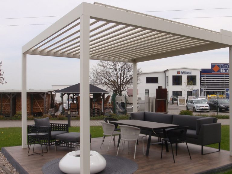 Lamellendächer:Renson, Camargue, Algarve, Lammellendächer, Lattendächer, Drehlamellen, Sky - Terrassendächer:Glasdächer, Terrassendächer, Renson, Sonnenschutz - ein Produkt der Altermann GmbH, Halle (Saale)