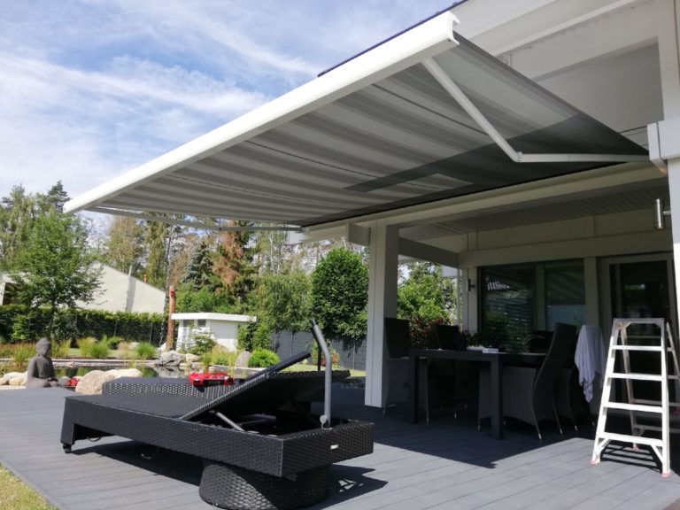 Markisen:Markilux, Pergola, Gelenkarmmarkisen, Kassettenmarkisen, Markisentuch, MX 3,  - Sonnenschutz:Textiler Sonnenschutz, Sonnenschutz - ein Produkt der Altermann GmbH, Halle (Saale)