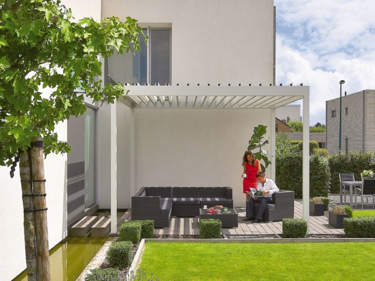 Lamellendächer:Renson, Camargue, Algarve, Lammellendächer, Lattendächer, Drehlamellen, Sky - Terrassendächer:Glasdächer, Terrassendächer, Renson, Sonnenschutz - ein Produkt der Altermann GmbH, Halle (Saale)