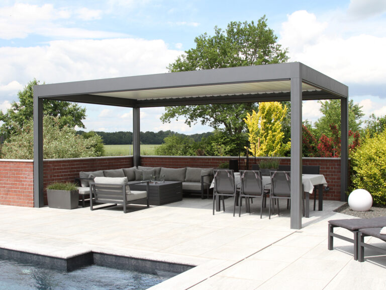 Lamellendächer:Renson, Camargue, Algarve, Lammellendächer, Lattendächer, Drehlamellen, Sky - Terrassendächer:Glasdächer, Terrassendächer, Renson, Sonnenschutz - ein Produkt der Altermann GmbH, Halle (Saale)