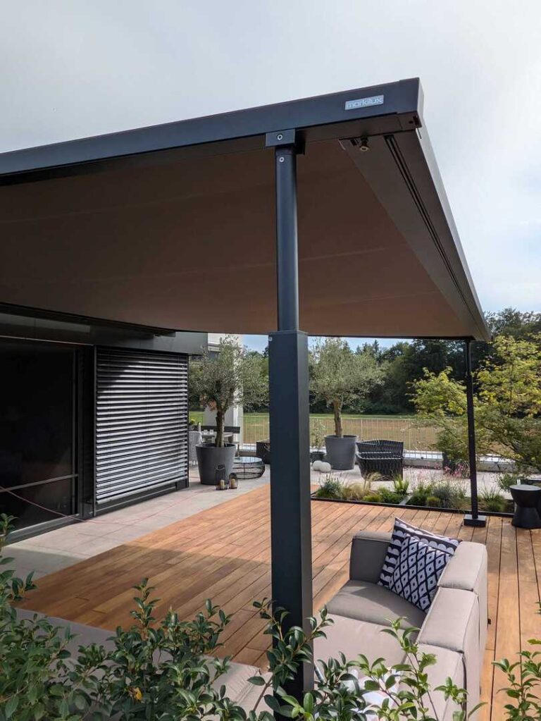 Markisen:Markilux, Pergola, Gelenkarmmarkisen, Kassettenmarkisen, Markisentuch, MX 3,  - textile Terrassendächer:Pergola, Markilux, Renson, Textile Dächer, Lapure ,  - ein Produkt der Altermann GmbH, Halle (Saale)