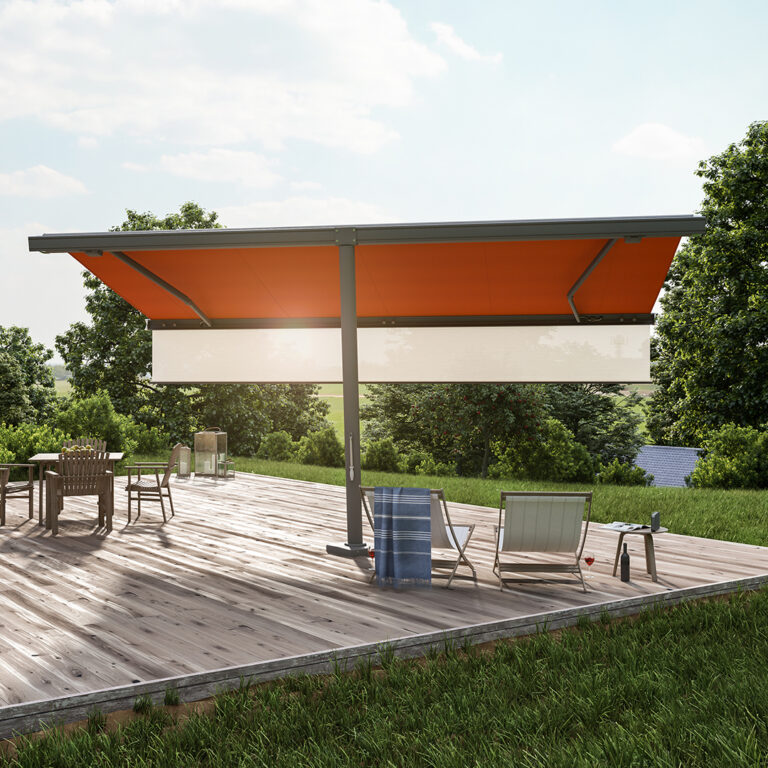 Markisen:Markilux, Pergola, Gelenkarmmarkisen, Kassettenmarkisen, Markisentuch, MX 3,  - ein Produkt der Altermann GmbH, Halle (Saale)