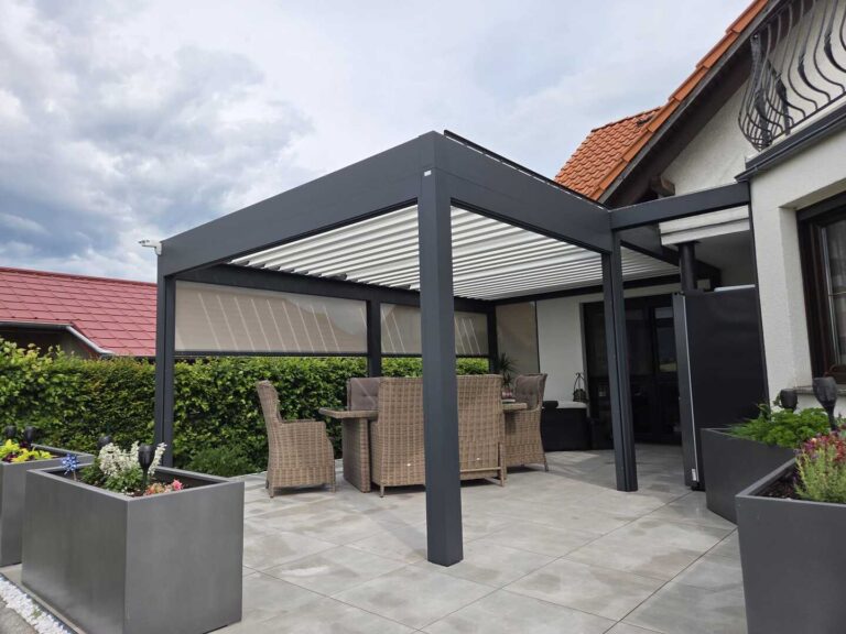 Lamellendächer:Renson, Camargue, Algarve, Lammellendächer, Lattendächer, Drehlamellen, Sky - ein Produkt der Altermann GmbH, Halle (Saale)